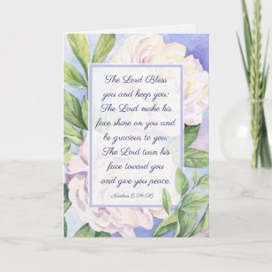 Carte Numéros 6 24-26 Le Seigneur bénisse vos fleurs