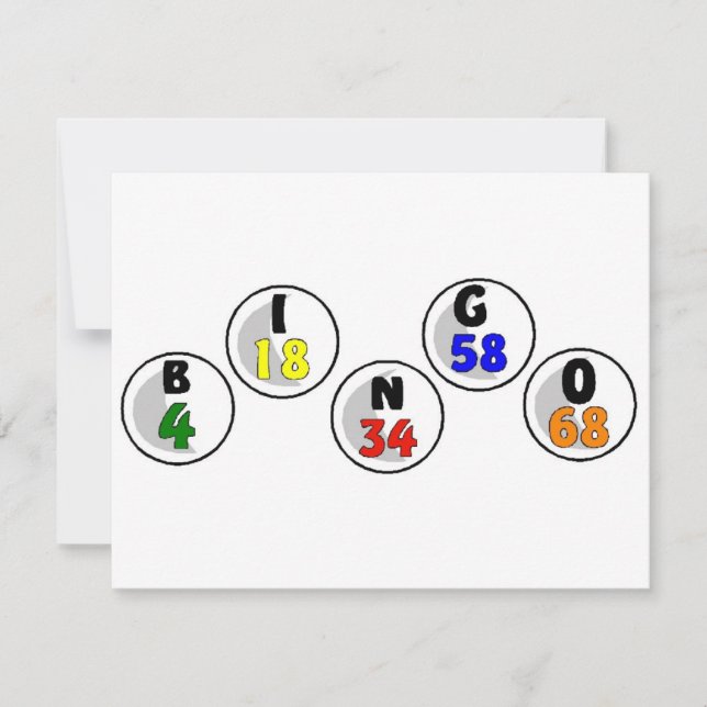 Carte Numéros de Bingo (Devant)