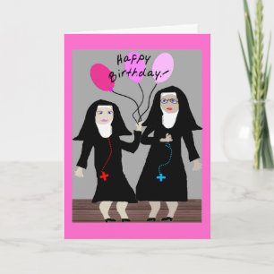 Carte Nun Cadeaux d'anniversaire "Bonne soeur d'annivers
