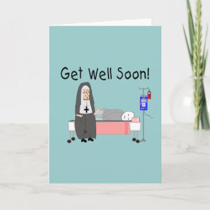 Carte Nun "Get Well Bientôt"