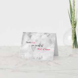 Carte nuptiale de partie de Merci personnalisée