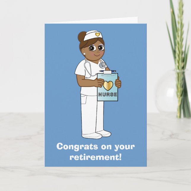 Carte Nurse: Congratulations on Your Retirement (Devant)