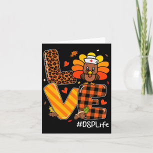 Carte Nurse Life Fall Dsp Nurse Turkey Thanksgiving Day