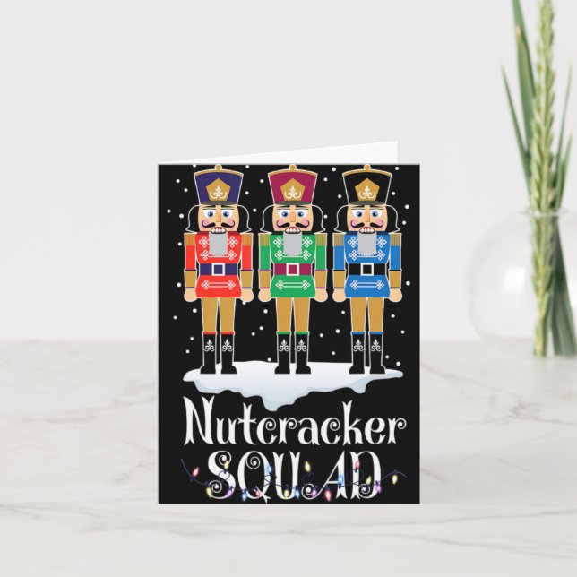 Carte Nutcracker Squad Ballet Dance Christmas Xmas Light (Devant)