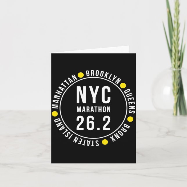 Carte Nyc New York Souvenir Marathon Runner _2  (Devant)