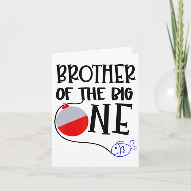 Carte O-fish-ally Un Frère Du Big One Birthday Bo (Devant)