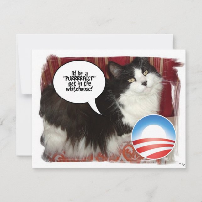 Carte Obama Pet/Humour politique (Devant)