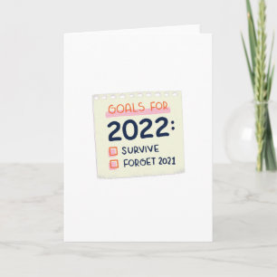 Carte Objectifs pour 2022 : Survivre, Oublier 2021