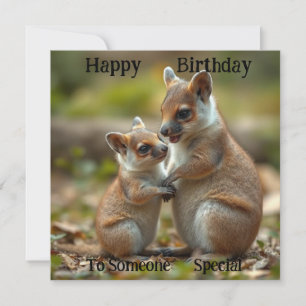 Carte Obligations Familiales : Mama And Baby Quokka, Car