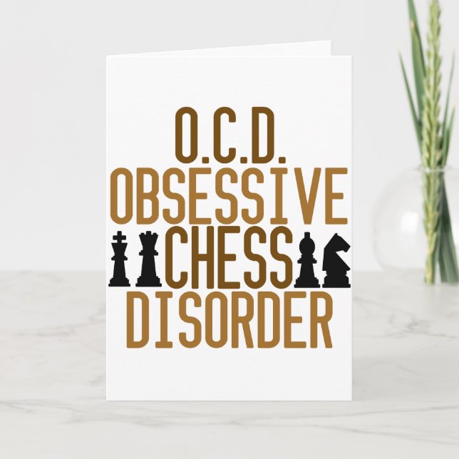 Carte Obsédé d'échecs (Devant)