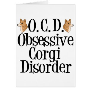 Carte Obsessive Corgi