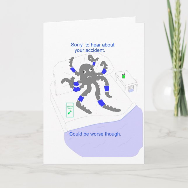 Carte Obtenez bien après accident (Devant)