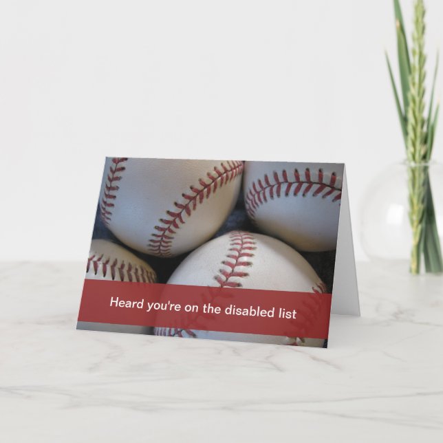 Carte Obtenez bien, base-ball (Devant)