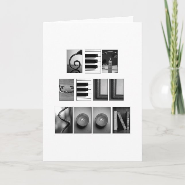 Carte Obtenez bien bientôt (Devant)