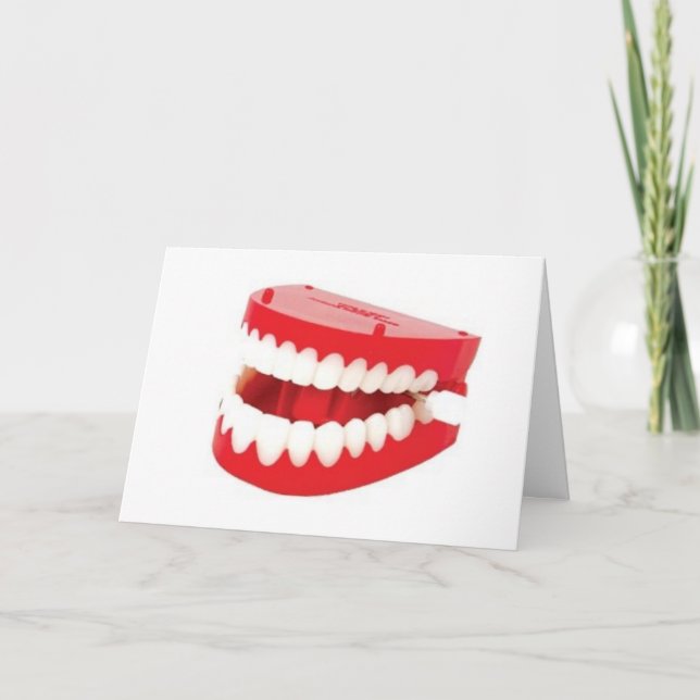 Carte Obtenez bien Bientôt les dents qui chattent (Devant)