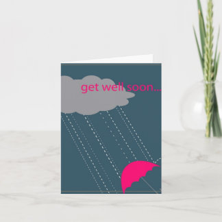 Carte Obtenez bientôt le parapluie bon