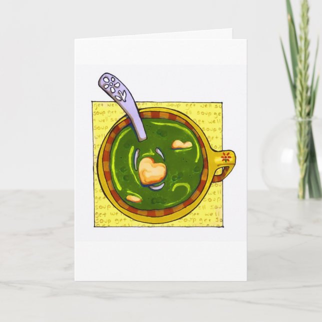 Carte "obtenez la soupe bonne " (Devant)
