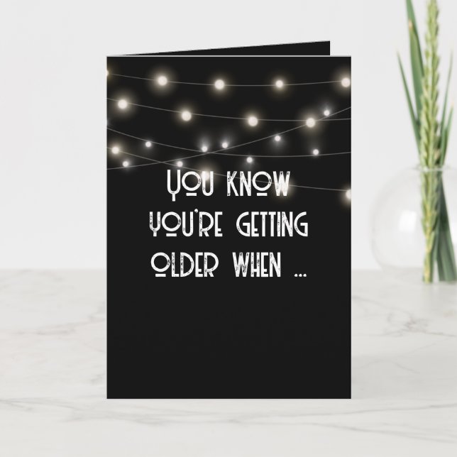 Carte Obtenir un Humour d'anniversaire plus âgé (Devant)