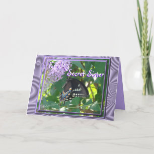 Carte Occasion de soeur de Toilette-Papillon tout