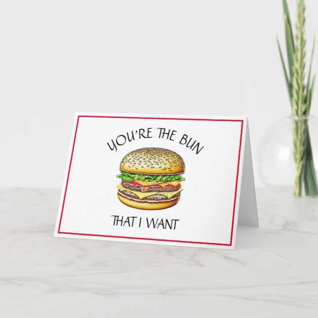 Carte Occasion romantique | Pun alimentaire drôle  (Devant)