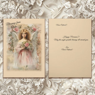 Carte Occasions Du Coeur Angel Vintage