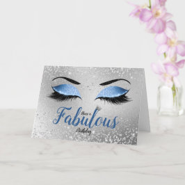 Carte Ocean Blush Blue Fabulous Parties scintillant Eyes