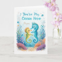 Ocean Hero Fête des pères Seahorse Papa