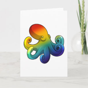 Carte Octopus avec arc-en-ciel