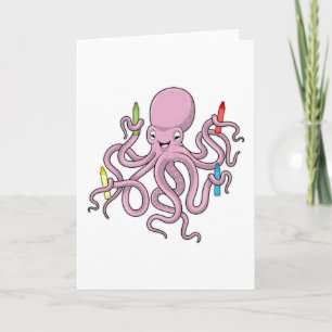 Carte Octopus avec Crayon