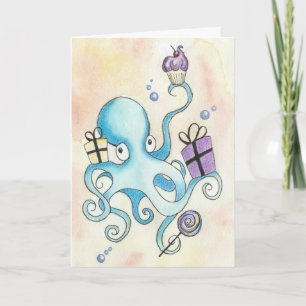 Carte Octopus d'anniversaire