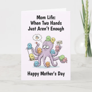 Carte Octopus Mother's Day Card