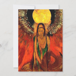 Carte Odilon Redon, La flamme,