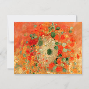 Carte Odilon Redon - Nasturtiums,