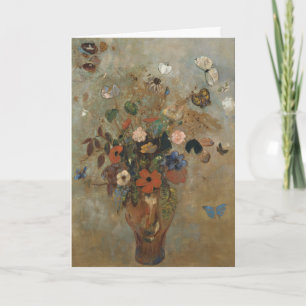 Carte Odilon Redon, Nature morte avec des fleurs, Fête d