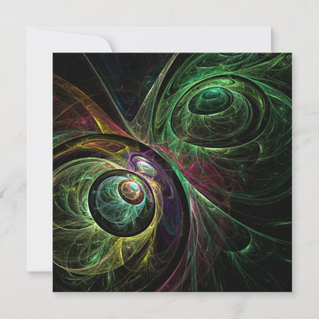 Carte OEil aux yeux Art Abstrait (Devant)