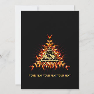 Carte OEil de Dieu, pyramide, Providence