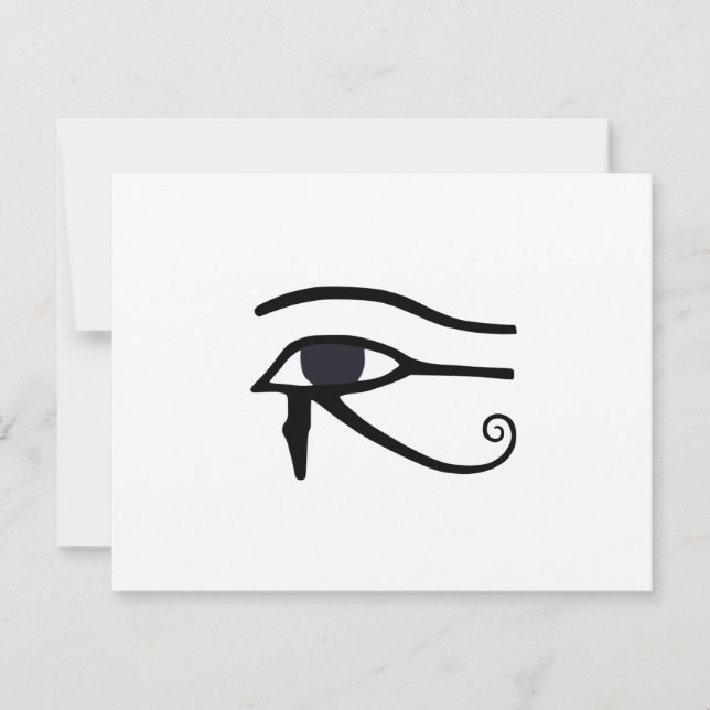 CARTE OEIL ÉGYPTIEN DE HORUS (Devant)