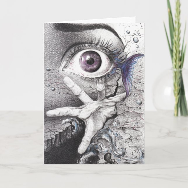 Carte Oeil poisson et main Dream L'art du dessin surréal (Devant)