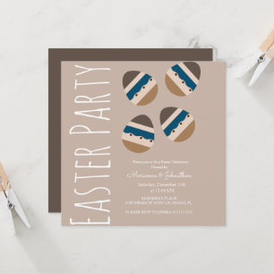 Carte Œufs de Pâques au Chocolat Terre Party