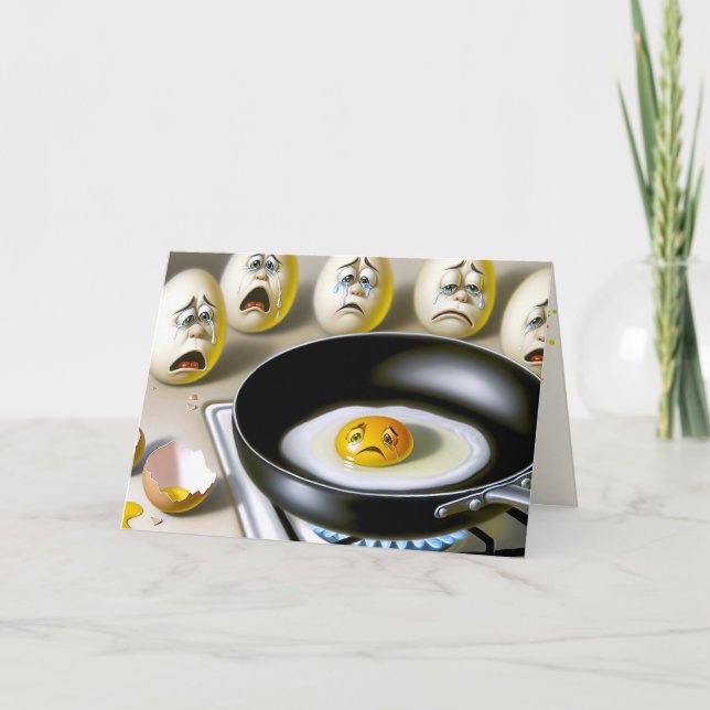 Carte Oeufs en deuil pour le 50e anniversaire (Devant)
