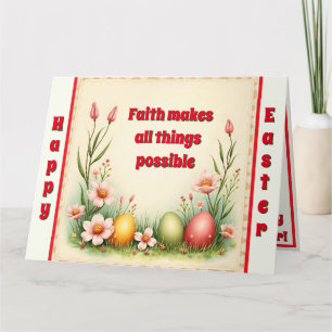 Carte Oeufs Pâques Vintage Collection populaire