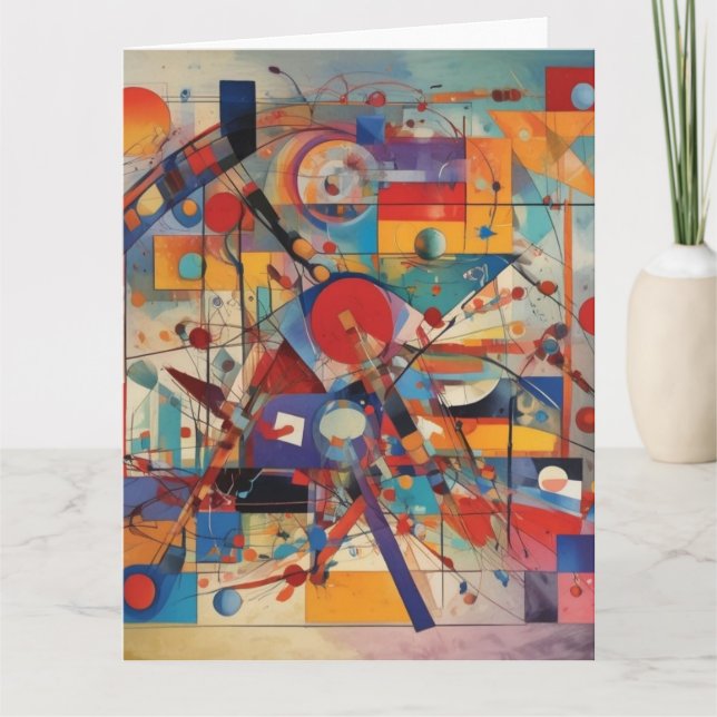 Carte Oeuvre Abstraite moderne (Devant)