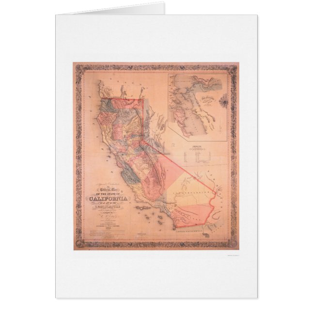 Carte officielle de la Californie (Devant)