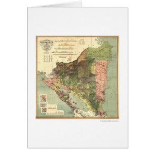 Carte officielle du Nicaragua 1898