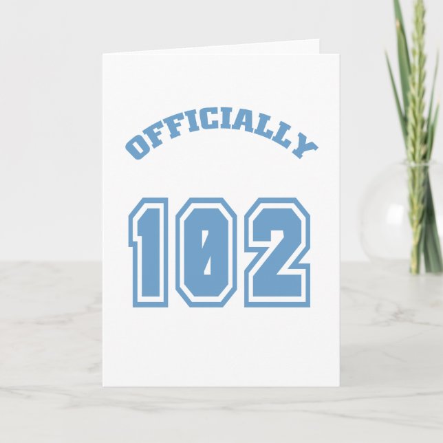 Carte Officiellement 102 (Devant)