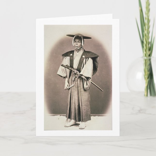 Carte Officier de la Cour japonaise ou Samurai, vers 187 (Devant)