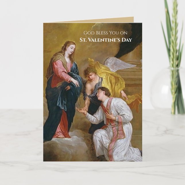 Carte Offre-cadeau du Saint-Rosaire pour la Saint-Valent (Devant)