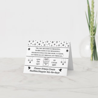 Carte Offrez le cadeau d'un air pur