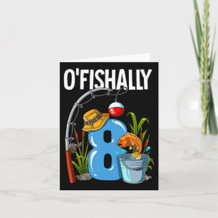 Carte O'fish 8 ans 8e anniversaire Pêche