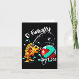 Carte O'Fishally 7 Ans 7e Anniversaire Pêche